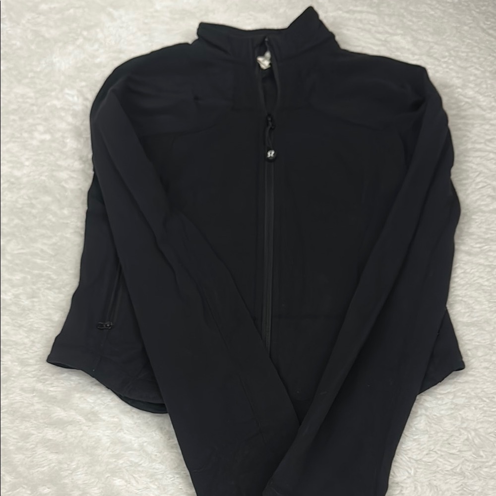 Lululemon Athletica Black Ski Jacket with Zipper Closure